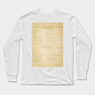 Derivatives And Integrals Long Sleeve T-Shirt